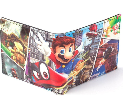Super Mario Odyssey PU Bifold Wallet - Bags & Accessories