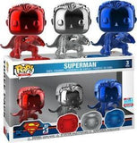 Superman - Superman Chrome NYCC 2018 Exclusive Pop! Vinyl 3-pack [RS] - Pop! Vinyl