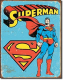 Superman - Retro Tin Sign - Posters & Art Prints