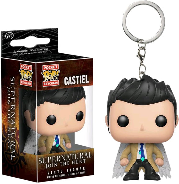 Supernatural - Castiel W/wings Pop! Keychain !e Rs - Keychain