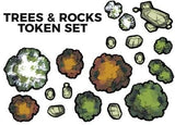 Tabletop Tokens - Trees and Rocks Set - Dice & Accessories