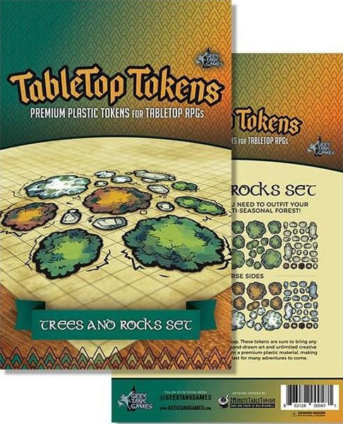Tabletop Tokens - Trees and Rocks Set - Dice & Accessories