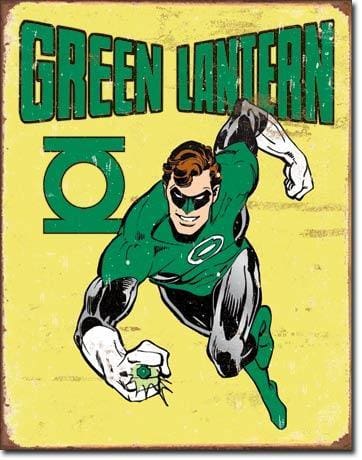 The Green Lantern - Retro Tin Sign - Posters & Art Prints