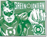 The Green Lantern - Green & White Retro Tin Sign - Posters & Art Prints