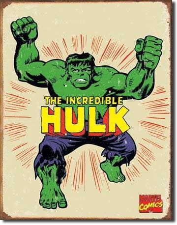 The Incredible Hulk - Retro Tin Sign - Posters & Art Prints