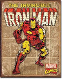 The Invincible Iron Man - Retro Tin Sign - Posters & Art Prints