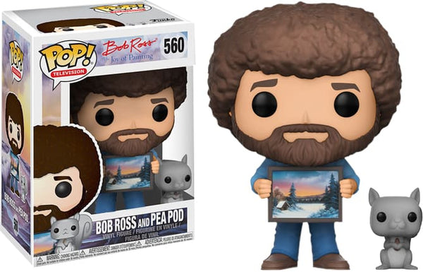 The Joy Of Painting - Bob Ross And Pea Pod Us Exclusive Pop! Vinyl [Rs] - Pop! Vinyl