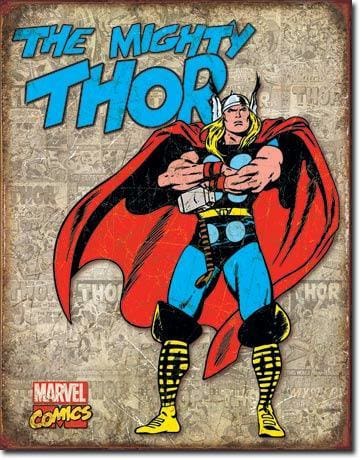 The Mighty Thor - Retro Tin Sign - Posters & Art Prints