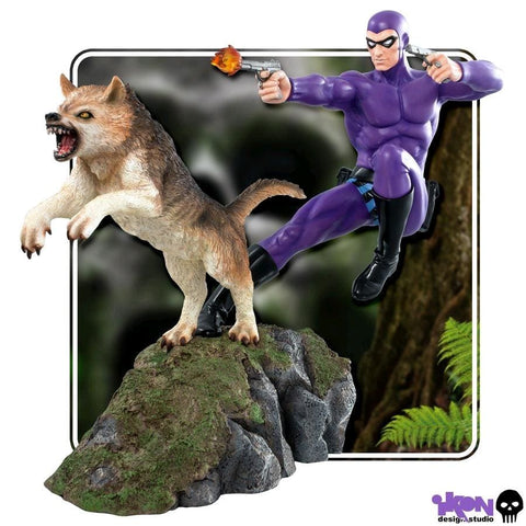 The Phantom - Phantom and Devil Purple Suit Statue - Premium Statue