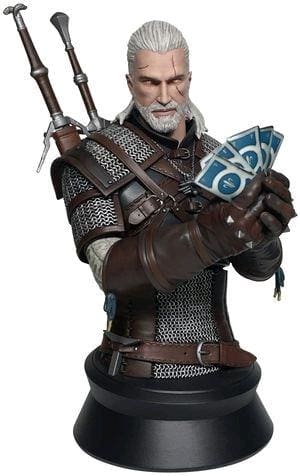 The Witcher 3 - Geralt Playing Gwent Bust - Premium Statue