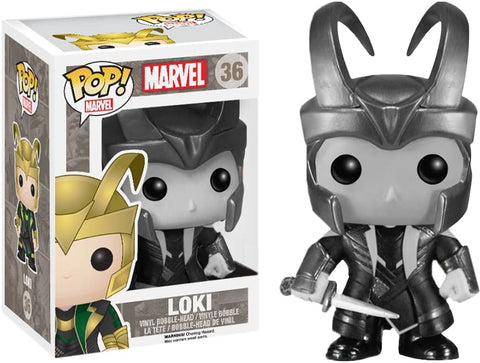 Thor - Loki With Helmet Black & White Pop! - Pop! Vinyl