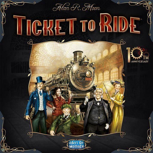 Ticket to Ride 10th Anniversary Edition - Board Game