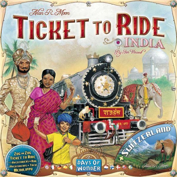 Ticket to Ride: India and Switzerland Expansion - Board Game