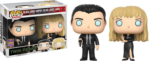 Twin Peaks - Black Lodge Cooper & Laura Sdcc 2017 Us Exclusive Pop! Vinyl 2-Pack [Rs] (Max 3) - Pop! Vinyl