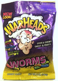 Warheads: Sour Chewy Worms Peg Bag - Candy