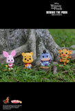 Winnie the Pooh - Flocked Cosbaby 3.75 Hot Toys Bobble-Head Figure 4-Pack - Vinyl Figure