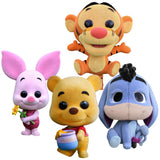 Winnie the Pooh - Flocked Cosbaby 3.75 Hot Toys Bobble-Head Figure 4-Pack - Vinyl Figure