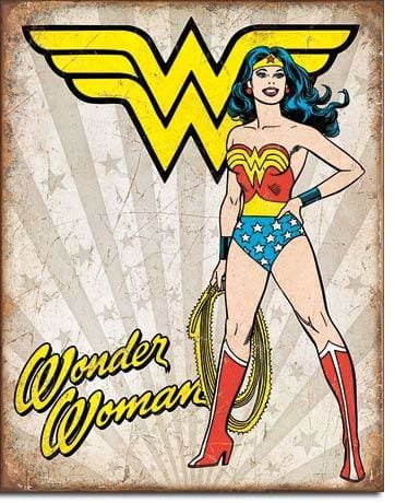 Wonder Woman - Heroic Retro Tin Sign - Posters & Art Prints