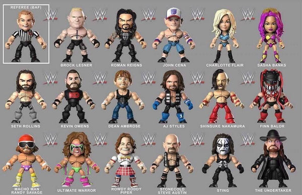 Wwe 3 Articulated Action Vinyls - Mystery