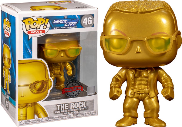 WWE - The Rock Gold Metallic Pop! Vinyl RS - Pop! Vinyl