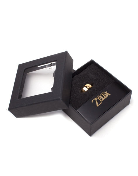 Zelda - Golden Ring with Triforce logo-M - Jewellery