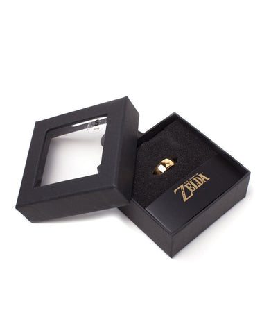 Zelda - Golden Ring with Triforce logo-M - Jewellery