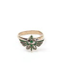 Zelda - Ring with Green Triforce logo - M - Jewellery